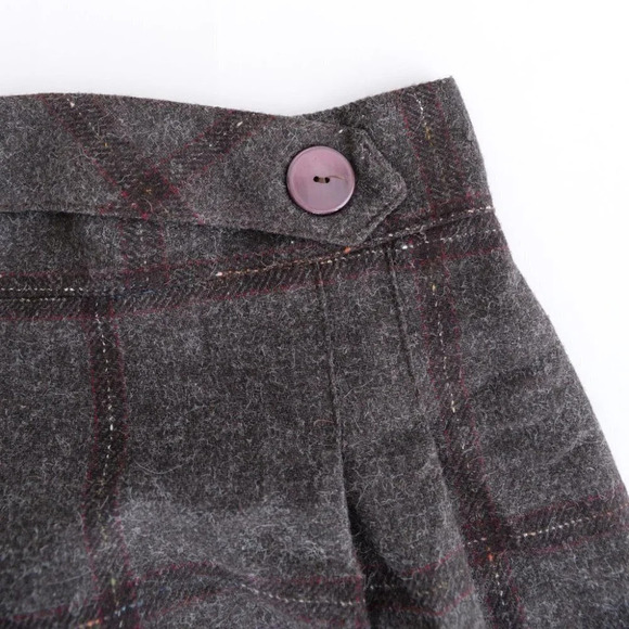 Vintage Partial Wool Skirt - Plaid- Size 30 - Picture 6 of 8